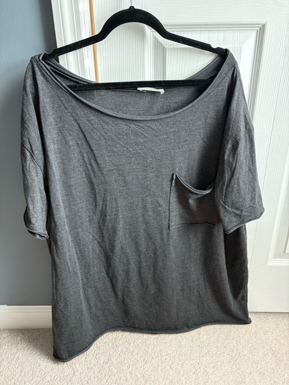 Zenana Oversized Boatneck Boyfriend Tee